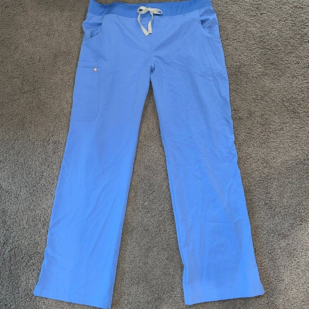 FIGS Kade Cargo Scrub Pants - Ceil Blue